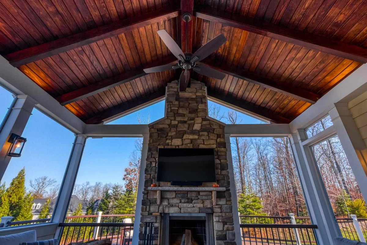 Exterior Porch Ceiling Tongue and Groove Installation for Classic Look
