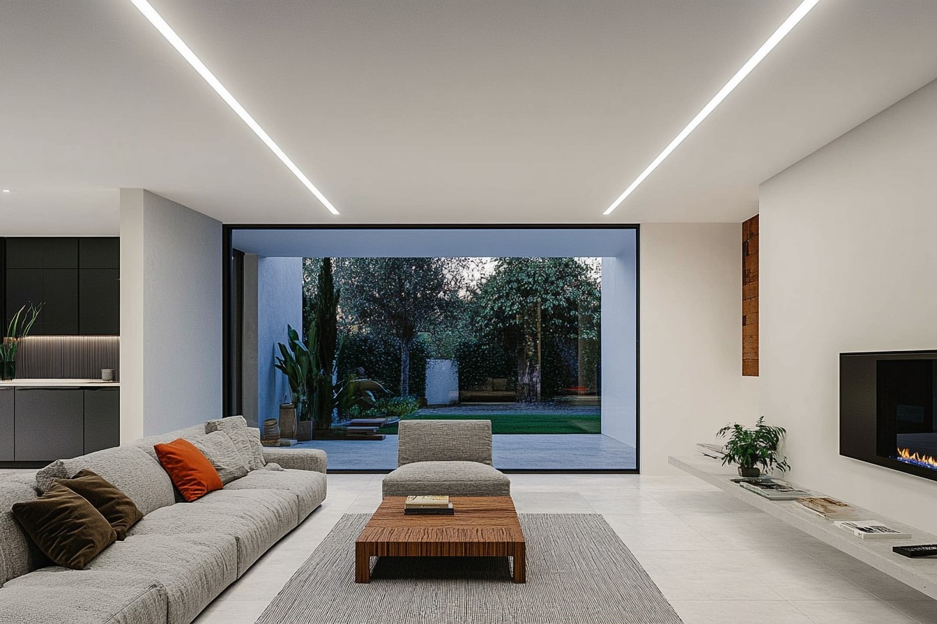 Living Room Recessed Lighting Retrofit Without Cutting Open Ceilings